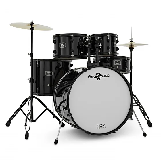 BDK-22 Rock Drum Kit akustiskt trumset i svart