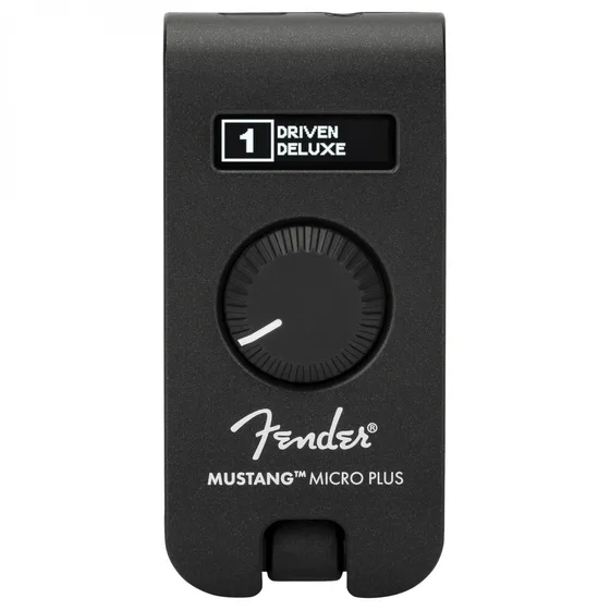 Fender Mustang Micro Plus som pluggas direkt i gitarren