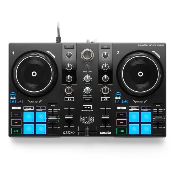 Hercules DJControl Inpulse 200 MK3 DJ-controller för nybörjare
