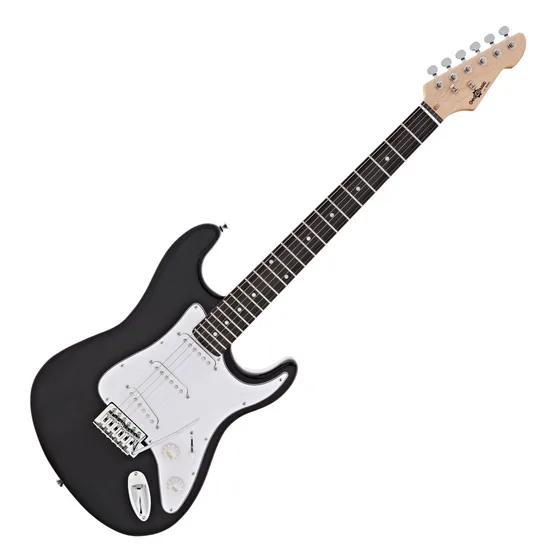 LA elgitarr från Gear4music i svart