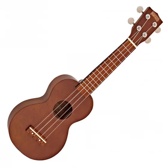 Mahalo Kahiko Ukulele i transparent brun finish