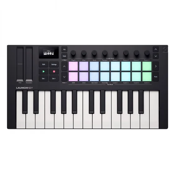 Novation Launchkey Mini 25 MK4 MIDI-keyboard med sexton pads